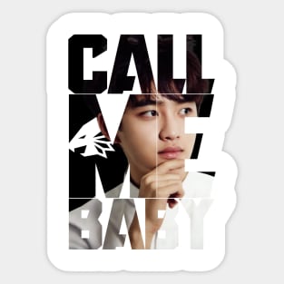 EXO DO Call Me Baby Typography Sticker